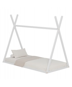 ΚΡΕΒΑΤΙ ΠΑΙΔΙΚΟ MUNK HM681.03 τ.MONTESSORI ΜΑΣΙΦ ΞΥΛΟ ΠΕΥΚΟΥ ΛΕΥΚΟ- 190x90εκ