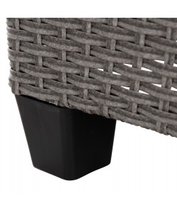 ΣΕΤ ΣΑΛΟΝΙ ΓΩΝΙΑ & ΤΡΑΠΕΖΙ CARSON HM6078.01 ΓΚΡΙ ΣΥΝΘ.RATTAN-ΜΑΞΙΛΑΡΙΑ