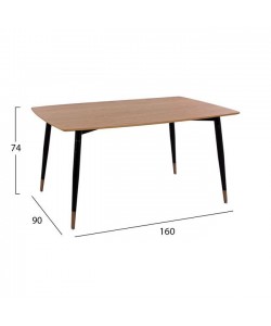 ΣΕΤ ΤΡΑΠΕΖΑΡΙΑΣ HM11180 5ΤΜΧ ΤΡΑΠΕΖΙ ΜΕ ΦΥΣΙΚΗ ΕΠΙΦΑΝΕΙΑ & ΚΑΡΕΚΛΕΣ ΜΕ ΜΠΛΕ ΒΕΛΟΥΔΟ