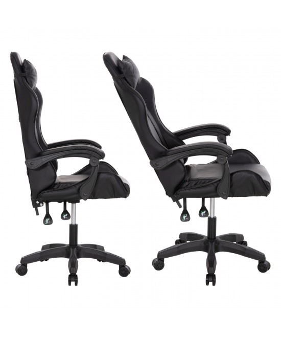 ΚΑΡΕΚΛΑ ΓΡΑΦΕΙΟΥ GAMING MANCER HM1194 ΜΑΥΡΟ PU-ΜΑΥΡΟ ΠΟΛΥΠΡΟΠΥΛΕΝΙΟ 59x69x125Υεκ.