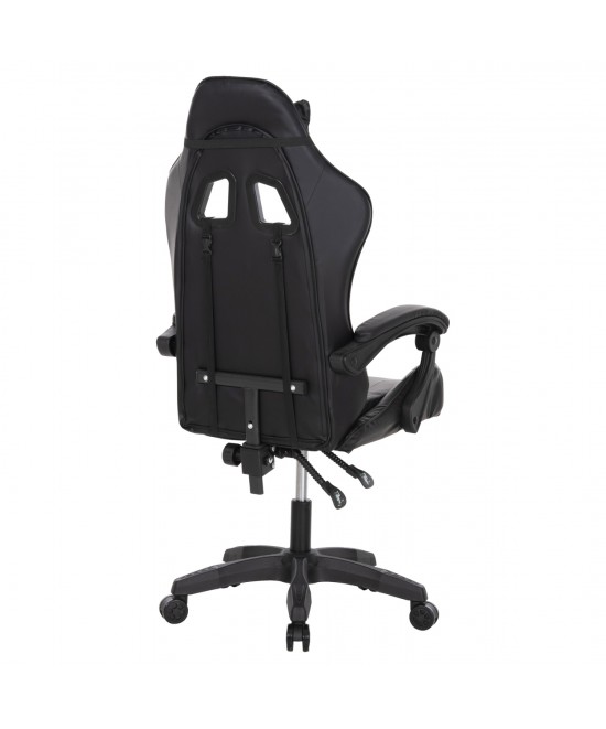 ΚΑΡΕΚΛΑ ΓΡΑΦΕΙΟΥ GAMING MANCER HM1194 ΜΑΥΡΟ PU-ΜΑΥΡΟ ΠΟΛΥΠΡΟΠΥΛΕΝΙΟ 59x69x125Υεκ.