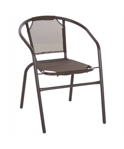 ΠΟΛΥΘΡΟΝΑ ΕΞ.ΧΩΡΟΥ LEDAN HM5977.02 ΜΕΤΑΛΛO & TEXTILENE ΚΑΦΕ 55x58x72Υεκ.