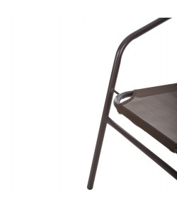 ΠΟΛΥΘΡΟΝΑ ΕΞ.ΧΩΡΟΥ LEDAN HM5977.02 ΜΕΤΑΛΛO & TEXTILENE ΚΑΦΕ 55x58x72Υεκ.