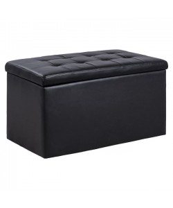 ΣΚΑΜΠΟ-ΜΠΑΟΥΛΟ PU ΜΕ ΑΠΟΘΗΚΕΥΤΙΚΟ ΧΩΡΟ PUNK ΜΑΥΡΟ HM279.01 90x50x52Υ εκ.