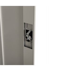 ΝΤΟΥΛΑΠΑ ΜΕΤΑΛΛΙΚΗ DURON HM11980 2-ΦΥΛΛΗ ΜΕ 2 ΑΠΟΘ.ΧΩΡΟΥΣ & ΠΟΔΙΑ-ΓΚΡΙ 90Χ40Χ100Υεκ.