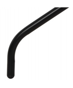 ΤΡΑΠΕΖΙ ΕΞ.ΧΩΡΟΥ ΣΤΡΟΓΓΥΛΟ LINO HM5973.03 ΜΕΤΑΛΛΙΚΟ ΜΑΥΡΟ Φ60x70Υεκ.