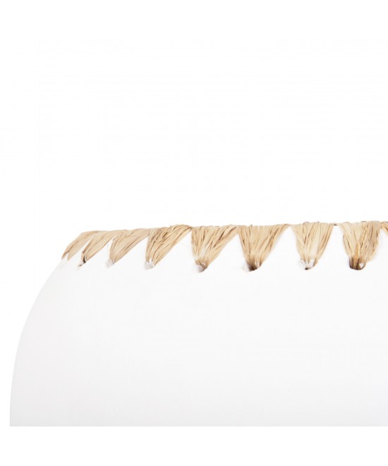 ΔΙΑΚΟΣΜΗΤΙΚΟ ΒΑΖΟ HM4375 ΤΕΡΑΚΟΤΑ ΣΕ ΛΕΥΚΟ ΜΕ ΠΛΕΞΗ ΨΑΘΑΣ ΣΤΟ ΣΤΟΜΙΟ Φ29x23Υεκ.