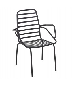 ΠΟΛΥΘΡΟΝΑ ΕΞ.ΧΩΡΟΥ FREE HM6045 ΜΕΤΑΛΛΙΚΗ ΜΑΥΡΗ 61x53x87Yεκ.