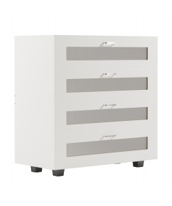 ΣΥΡΤΑΡΙΕΡΑ ΜΕΛΑΜΙΝΗΣ THORGAN HM9880.03 4 ΣΥΡΤΑΡΙΑ-ΛΕΥΚΟ ΧΡΩΜΑ 80Χ40Χ83Υεκ