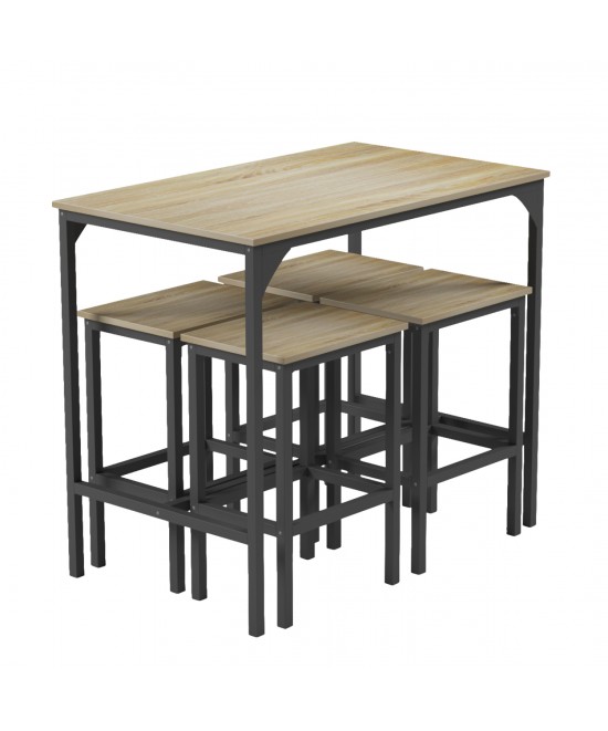 ΣΕΤ ΤΡΑΠΕΖΑΡΙΑ ΜΠΑΡ 5ΤΜΧ BOXY HM9882.01 ΜΑΥΡΟ ΜΕΤΑΛΛΟ-ΜΕΛΑΜΙΝΗ ΣΕ SONAMA ΣΕΤ ΤΡΑΠΕΖΑΡΙΑ ΜΠΑΡ 5ΤΜΧ BOXY HM9882.01 ΜΑΥΡΟ ΜΕΤΑΛΛΟ-ΜΕΛΑΜΙΝΗ ΣΕ SONAMA