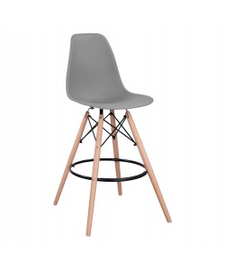 ΣΚΑΜΠΟ ΜΠΑΡ RENATA HM0173.10 ΓΚΡΙ 58x56x107Υ εκ.