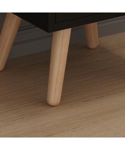 ΚΟΜΟΔΙΝΟ DINKL HM2472.02 ΜΕΛΑΜΙΝΗ-2 ΣΥΡΤΑΡΙΑ-WENGE 29,5x29,5x45Υεκ