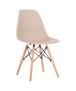 ΚΑΡΕΚΛΑ TWIST HM8460.25 ΜΕ ΞΥΛΙΝΑ ΠΟΔΙΑ ΚΑΙ ΚΑΘΙΣΜΑ PP-ΚΑΠΟΥΤΣΙΝΟ 46x50x82Υεκ.