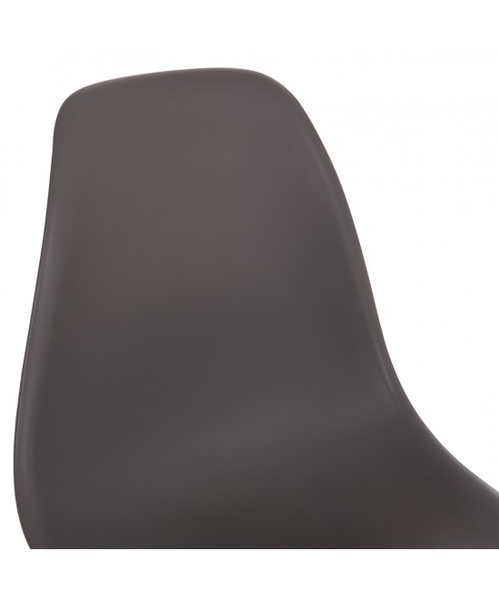 ΚΑΡΕΚΛΑ ΜΕ ΞΥΛΙΝΑ ΠΟΔΙΑ ΚΑΙ ΚΑΘΙΣΜΑ TWIST PP ΓΚΡΙ HM8460.10 46x50x82 εκ.