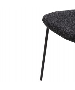 ΚΑΡΕΚΛΑ DORY HM9855.04 ΜΕΤΑΛΛΙΚΟΣ ΣΚΕΛΕΤΟΣ ΜΑΥΡΟΣ-ΣΚΟΥΡΟ ΓΚΡΙ ΥΦΑΣΜΑ 48,5x61x76Υεκ.