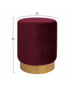 ΣΚΑΜΠΟ LEVY ΜΠΟΡΝΤΩ ΒΕΛΟΥΔΟ ΜΕ ΧΡΥΣΗ ΒΑΣΗ HM8408.06 Φ35x43Υ εκ.