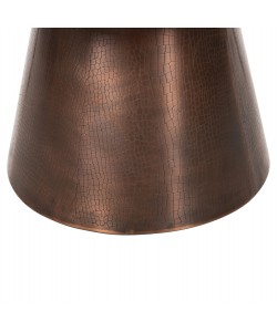 ΤΡΑΠΕΖΙ ΣΑΛΟΝΙΟΥ FODEN HM9721 ΛΕΥΚΟ ΜΑΡΜΑΡΟ TOP ΚΑΙ ΜΕΤΑΛΛΟ Φ77x40Υεκ.