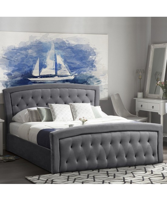 ΚΡΕΒΑΤΙ ODELIA ΒΕΛΟΥΔΟ ΓΚΡΙ ΜΕ ΑΠΟΘΗΚΕΥΤΙΚΟ ΧΩΡΟ 160x200 εκ. HM581.01 ΚΡΕΒΑΤΙ ODELIA ΒΕΛΟΥΔΟ ΓΚΡΙ ΜΕ ΑΠΟΘΗΚΕΥΤΙΚΟ ΧΩΡΟ 160x200 εκ. HM581.01