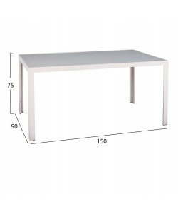 ΣΕΤ ΤΡΑΠΕΖΑΡΙΑΣ 5ΤΜΧ BRONCA HM21023 ΜΕΤΑΛ.ΤΡΑΠΕΖΙ-4 ΠΟΛΥΘΡΟΝΕΣ ΑΛΟΥΜΙΝΙΟΥ-ΛΕΥΚΟ