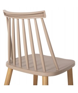 ΚΑΡΕΚΛΑ ΤΡΑΠΕΖΑΡΙΑΣ HM8052.25 VANESSA ΚΑΠΟΥΤΣΙΝΟ ΜΕ ΜΕΤΑΛΛΙΚΑ ΠΟΔΙΑ 42,5x44x81Υ εκ.