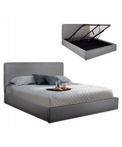 ΚΡΕΒΑΤΙ ALLIE HM584.01 160x200 εκ. ΜΕ ΑΠΟΘΗΚΕΥΤΙΚΟ ΧΩΡΟ ΓΚΡΙ ΥΦΑΣΜΑ