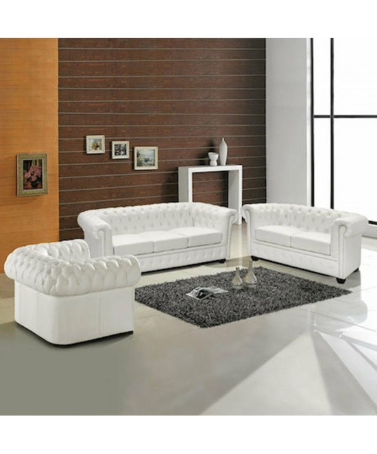ΣΕΤ ΣΑΛΟΝΙ 2/ΘΕΣΙΟ & 3/ΘΕΣΙΟ & ΠΟΛΥΘΡΟΝΑ CHESTERFIELD ΛΕΥΚΟ ΜΑΤ ΣΕΤ ΣΑΛΟΝΙ 2/ΘΕΣΙΟ & 3/ΘΕΣΙΟ & ΠΟΛΥΘΡΟΝΑ CHESTERFIELD ΛΕΥΚΟ ΜΑΤ