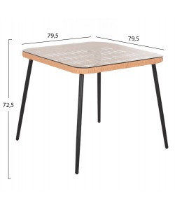 ΤΡΑΠΕΖΙ ΤΕΤΡΑΓΩΝΟ ALLEGRA HM5536.11 ΜΕΤΑΛ.ΜΑΥΡΟ-P.E. RATTAN ΦΥΣΙΚΟ 79,5x79,5x72,5Υεκ ΤΡΑΠΕΖΙ ΤΕΤΡΑΓΩΝΟ ALLEGRA HM5536.11 ΜΕΤΑΛ.ΜΑΥΡΟ-P.E. RATTAN ΦΥΣΙΚΟ 79,5x79,5x72,5Υεκ