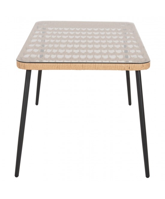ΤΡΑΠΕΖΙ ΟΡΘΟΓΩΝΙΟ ALLEGRA HM5537.11 ΜΕΤΑΛ.ΜΑΥΡΟ-P.E. RATTAN ΦΥΣΙΚΟ 139,5x79,5x73Υεκ. ΤΡΑΠΕΖΙ ΟΡΘΟΓΩΝΙΟ ALLEGRA HM5537.11 ΜΕΤΑΛ.ΜΑΥΡΟ-P.E. RATTAN ΦΥΣΙΚΟ 139,5x79,5x73Υεκ.