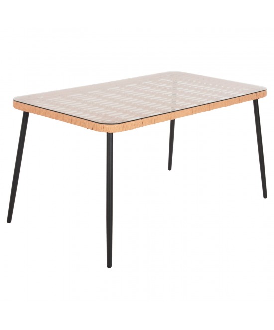 ΤΡΑΠΕΖΙ ΟΡΘΟΓΩΝΙΟ ALLEGRA HM5537.11 ΜΕΤΑΛ.ΜΑΥΡΟ-P.E. RATTAN ΦΥΣΙΚΟ 139,5x79,5x73Υεκ. ΤΡΑΠΕΖΙ ΟΡΘΟΓΩΝΙΟ ALLEGRA HM5537.11 ΜΕΤΑΛ.ΜΑΥΡΟ-P.E. RATTAN ΦΥΣΙΚΟ 139,5x79,5x73Υεκ.