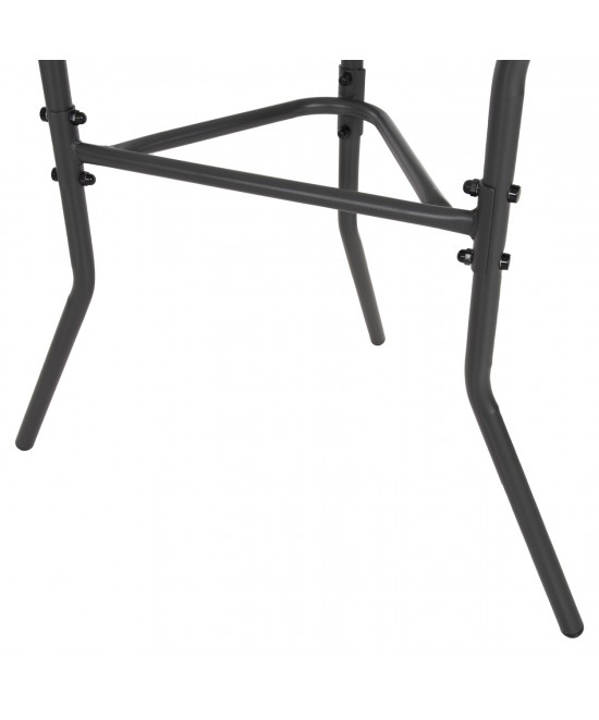 ΤΡΑΠΕΖΙ ΗΜΙΚΥΚΛΙΚΟ LIMA HM5967.01 ΜΕΤΑΛΛΙΚΟ ΓΚΡΙ ΜΕ ΓΥΑΛΙΝΟ TOP 70x40x64,5Υεκ.