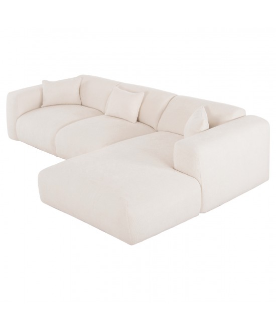 ΚΑΝΑΠΕΣ ΓΩΝΙΑ BRICKEN HM3275.02R ΛΕΥΚΟ ΥΦΑΣΜΑ 110-282x98-160x72Υεκ. ΚΑΝΑΠΕΣ ΓΩΝΙΑ BRICKEN HM3275.02R ΛΕΥΚΟ ΥΦΑΣΜΑ 110-282x98-160x72Υεκ.