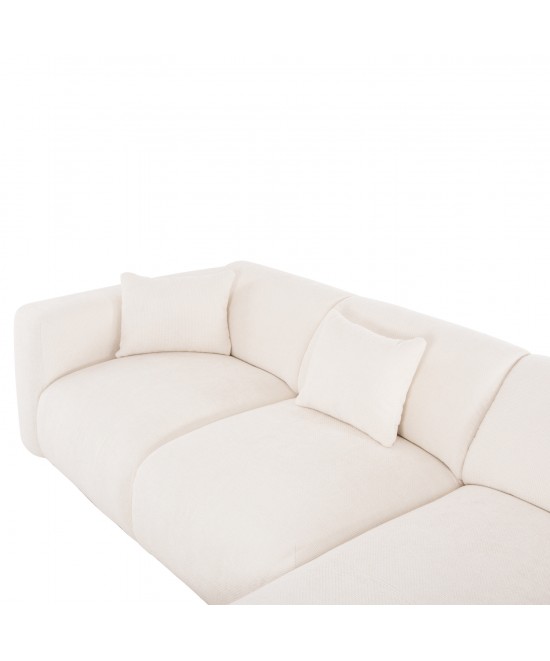 ΚΑΝΑΠΕΣ ΓΩΝΙΑ BRICKEN HM3275.02R ΛΕΥΚΟ ΥΦΑΣΜΑ 110-282x98-160x72Υεκ. ΚΑΝΑΠΕΣ ΓΩΝΙΑ BRICKEN HM3275.02R ΛΕΥΚΟ ΥΦΑΣΜΑ 110-282x98-160x72Υεκ.