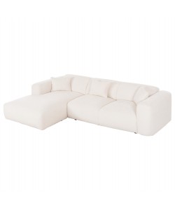 ΚΑΝΑΠΕΣ ΓΩΝΙΑ (ΑΡΙΣΤΕΡΗ) BRICKEN HM3275.02L ΛΕΥΚΟ ΥΦΑΣΜΑ 110-282x98-160x72Υεκ.