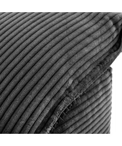 ΚΑΝΑΠΕΣ-ΚΡΕΒΑΤΙ-ΑΡΙΣΤ.ΓΩΝΙΑ ΜΕ ΑΠΟΘ.ΧΩΡΟ ALDO HM3276.02L ΑΝΘΡΑΚΙ ΥΦΑΣΜΑ 256x159x87Υεκ