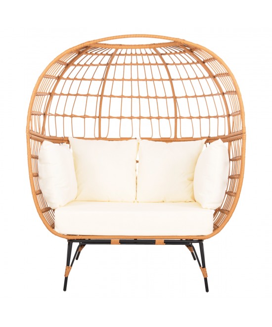 ΠΟΛΥΘΡΟΝΑ ΦΩΛΙΑ MIAMI 2 ΑΤΟΜΩΝ ΤΥΠΟΥ RATTAN HM5870.11 132.5x90x154Υεκ