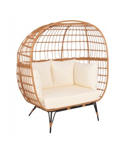 ΠΟΛΥΘΡΟΝΑ ΦΩΛΙΑ MIAMI 2 ΑΤΟΜΩΝ ΤΥΠΟΥ RATTAN HM5870.11 132.5x90x154Υεκ