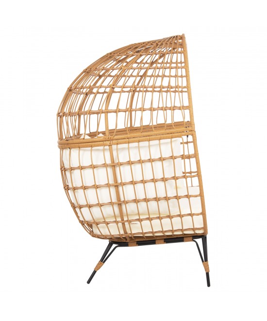 ΠΟΛΥΘΡΟΝΑ ΦΩΛΙΑ MIAMI 2 ΑΤΟΜΩΝ ΤΥΠΟΥ RATTAN HM5870.11 132.5x90x154Υεκ