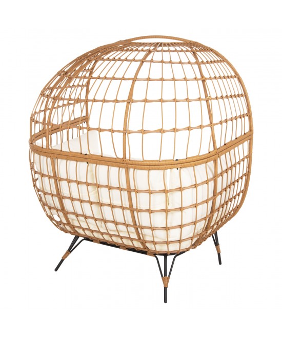 ΠΟΛΥΘΡΟΝΑ ΦΩΛΙΑ MIAMI 2 ΑΤΟΜΩΝ ΤΥΠΟΥ RATTAN HM5870.11 132.5x90x154Υεκ