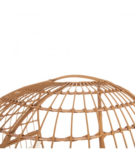 ΠΟΛΥΘΡΟΝΑ ΦΩΛΙΑ MIAMI 2 ΑΤΟΜΩΝ ΤΥΠΟΥ RATTAN HM5870.11 132.5x90x154Υεκ