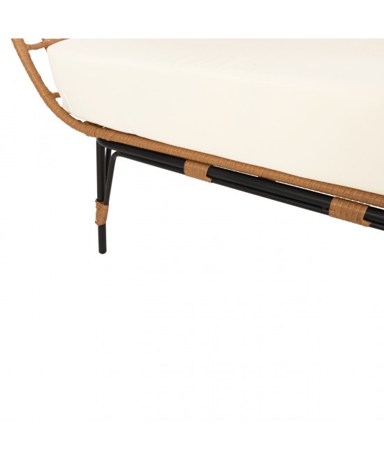 ΠΟΛΥΘΡΟΝΑ ΦΩΛΙΑ MIAMI 2 ΑΤΟΜΩΝ ΤΥΠΟΥ RATTAN HM5870.11 132.5x90x154Υεκ