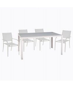 ΣΕΤ ΤΡΑΠΕΖΑΡΙΑΣ ΕΞ. ΧΩΡΟΥ 5ΤΜΧ OFER HM21030 ΛΕΥΚΟ ΜΕΤΑΛΛΟ-ΛΕΥΚΕΣ ΜΕΤΑΛ. ΠΟΛΥΘΡΟΝΕΣ