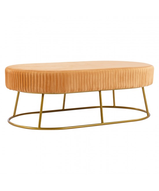 ΣΚΑΜΠΟ ΠΑΓΚΑΚΙ ALINAFE HM8635.09 ΑΠΟ ΧΡΥΣΟ ΒΕΛΟΥΔΟ ΜΕ ΧΡΥΣΗ ΒΑΣΗ 118Χ64Χ40,5Y εκ.