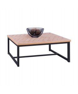 ΤΡΑΠΕΖΙ ΣΑΛΟΝΙΟΥ CHANELLE ΣΕ ΦΥΣΙΚΟ ΧΡΩΜΑ ΜΕ ΜΑΥΡΑ ΠΟΔΙΑ 110x59x38Y εκ. HM8648