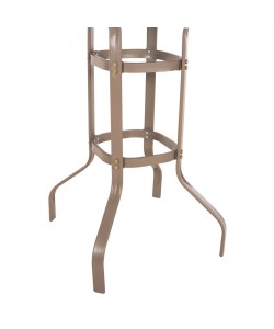 ΤΡΑΠΕΖΙ ΜΠΑΡ ΤΕΤΡΑΓΩΝΟ FIGGY HM6066.04 ΜΕΤΑΛΛΙΚΟ ΣΑΜΠΑΝΙ-ΓΥΑΛΙ ΑΣΦΑΛΕΙΑΣ 60x60x100Υεκ