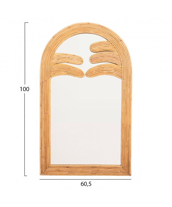 ΚΑΘΡΕΠΤΗΣ ΤΟΙΧΟΥ REFLECT HM4367 ΦΥΣΙΚΟ RATTAN 60x4,5x100Υεκ.