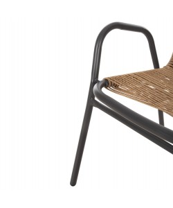 ΠΟΛΥΘΡΟΝΑ ΕΞ.ΧΩΡΟΥ AVRIL HM5968.02 ΜΕΤΑΛΛΟ ΓΚΡΙ- ΣΥΝΘ.RATTAN ΣΕ ΦΥΣΙΚΟ 54,5x56x78Υ εκ.