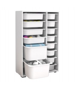 ΣΥΡΤΑΡΙΕΡΑ SANI HM18211.01 ΜΕΛΑΜΙΝΗ ΣΕ ΛΕΥΚΟ-14 ΛΕΥΚΑ ΣΥΡΤΑΡΙΑ P.E. 69,5x30x109Υεκ