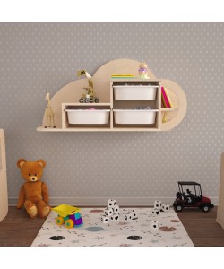 ΣΥΡΤΑΡΙΕΡΑ ΤΟΙΧΟΥ SANI HM18227.03 ΞΥΛΟ ΣΗΜΥΔΑΣ-ΛΕΥΚΑ P.E. ΣΥΡΤΑΡΙΑ 98x22,5x48,5Υεκ.