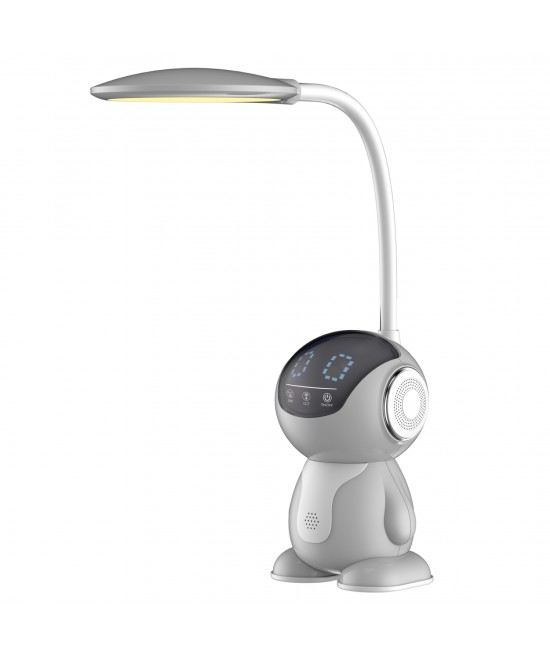 ΠΑΙΔΙΚΟ ΦΩΤΙΣΤΙΚΟ ΓΡΑΦΕΙΟΥ LED BADOO ΡΟΜΠΟΤΑΚΙ HM4453.01 ΛΕΥΚΟ-ΓΚΡΙ ABS