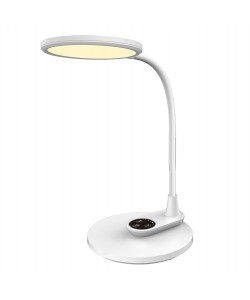 ΦΩΤΙΣΤΙΚΟ ΓΡΑΦΕΙΟΥ LED BLAIN HM4459.01 ΛΕΥΚΟ ABS & ΣΙΛΙΚΟΝΗ 17x26,6x34,5Υ εκ.